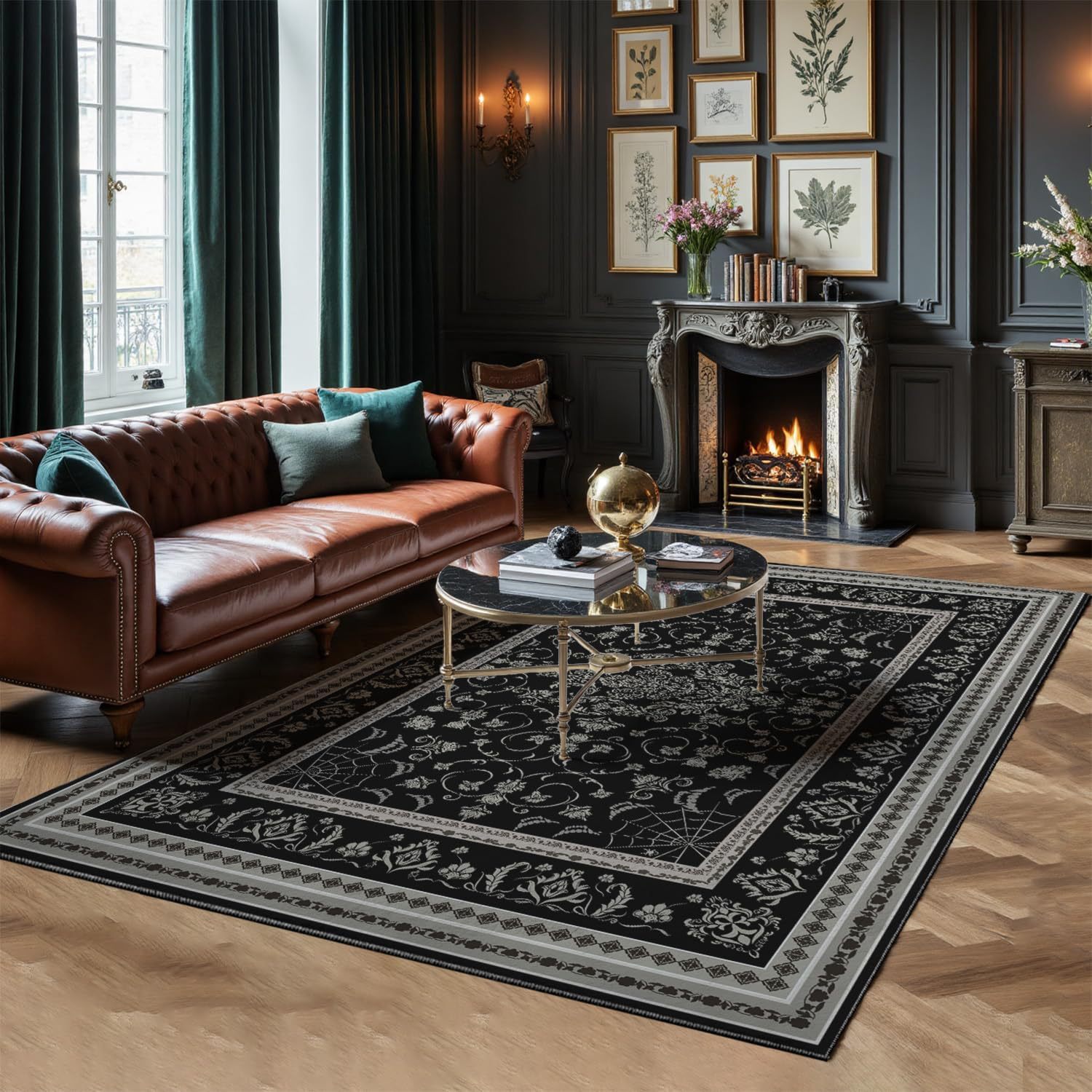 (Cross-border trading), retro non-slip carpet made of faux fur for living room 2