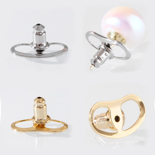 Ear Plugs Thick Gold Support Ear Plugs Metal Ear Plugs Ear Stud Auxiliary Earring Lifter Pig Nose Ear Plugs Anti-fall