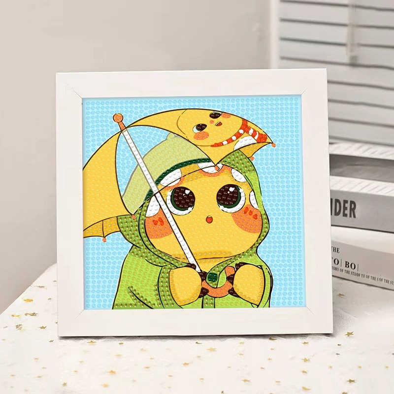 Набор для алмазной вышивки (Sanrio) Пикачу в раме, 17×17 см, комплект для полного стежка DIY