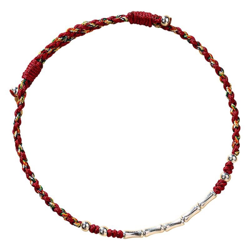 One's deceased father grind ashore bracelet bamboo woven red rope good luck koi exam lucky hand rope gift for men and women a generation of hair