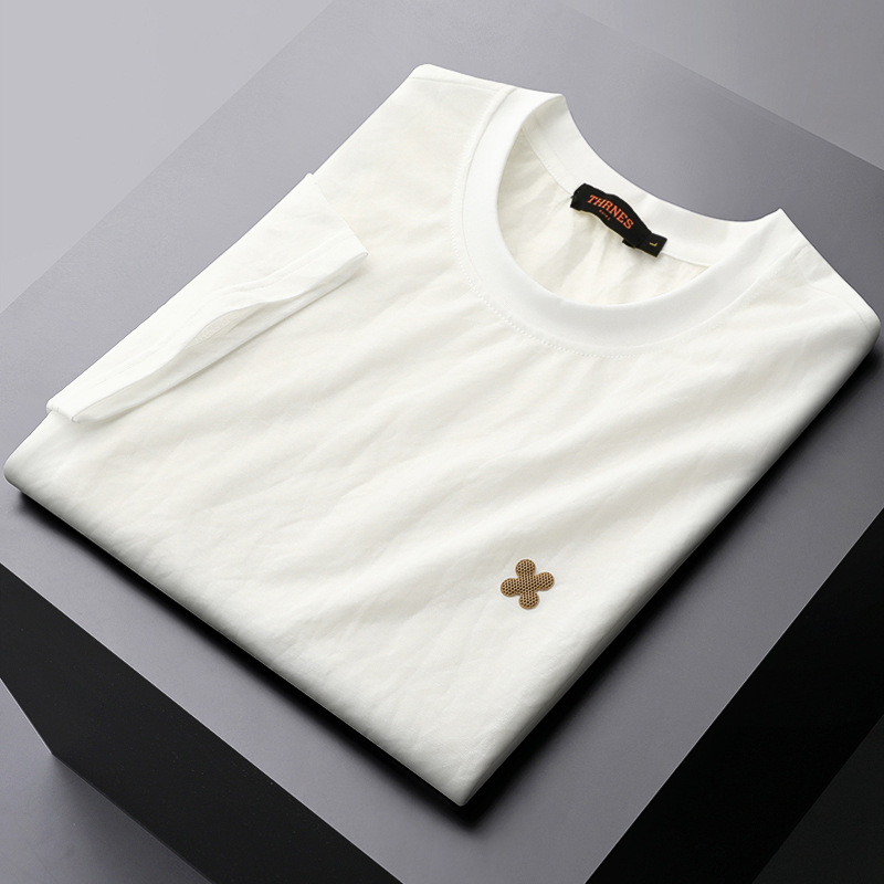 Breathable Round Neck Short-sleeved T-shirt Men's Summer Top T-shirt