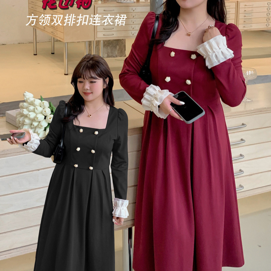 冬  XL-4XL 大きいサイズ ワンピース  冬  XL-4XL 大きいサイズ ワンピース