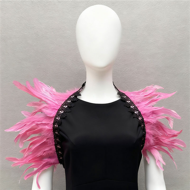 Amazon plumas mantel luchador show traje gladiador vestido estilo vikingo carnaval antiguo abrigo aristocrático TK