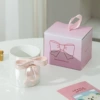 With bow, fuchsia