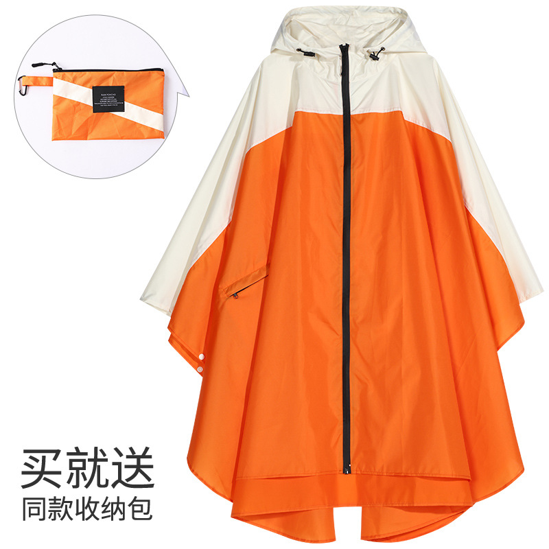 Fabricantes venden japonés Corea del Sur moda Capa delgada hombres y mujeres adultos impermeable poncho mochila ciclismo Amazon comercio exterior image 60