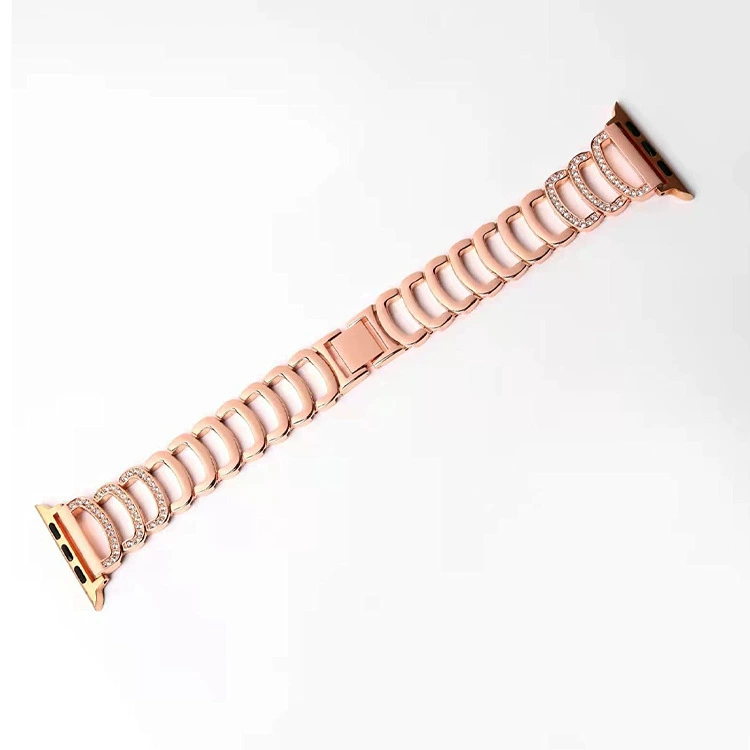 Подходит для Apple Watch с новым C-образным декоративным вставным ободком и браслетом iWatch8跨-border