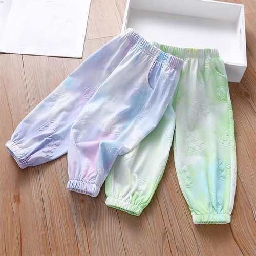 女童防蚊裤夏季款儿童打底裤外穿薄款女孩弹力运动男童夏装休闲裤