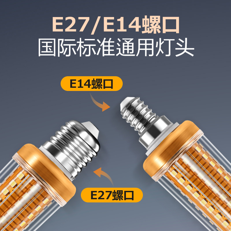lámpara de maíz LED de espectro completo lámpara de cristal doméstica lámpara de escritorio de alto rendimiento de color e27 lámpara de tornillo lámpara de ahorro de energía súper brillante