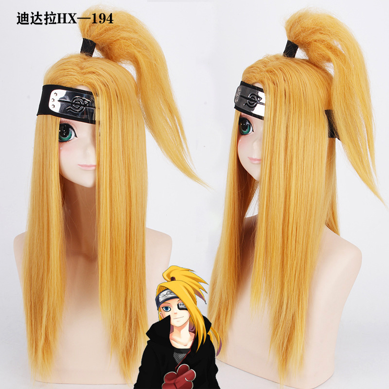 Anime Wig Naruto Dedala/Silver Soul to Island and Golden cosplay Wig Factory