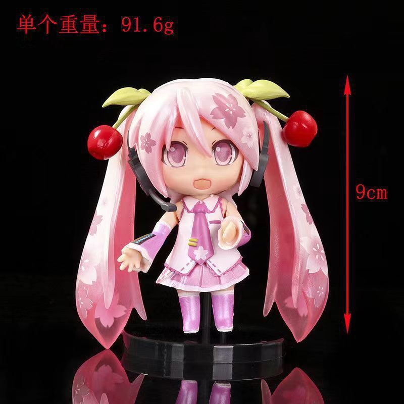 Q バージョンフィギュア初音ミク歌姫鏡音取り外し可能なモデル装飾品ケーキデコレーションミクアニメスポット卸売|undefined