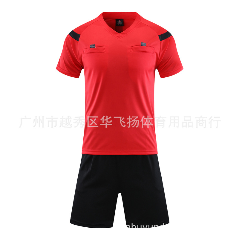 2024 new professional men's football referee uniform suit referee clothing shorts can be customized