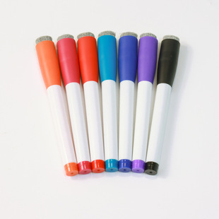 Erasable Whiteboard Pen 7 Colors with Magnetic Tape Brush Water-Based Fine Tip Erasable Kidsren's Painting Graffiti Pen Can Print Logo