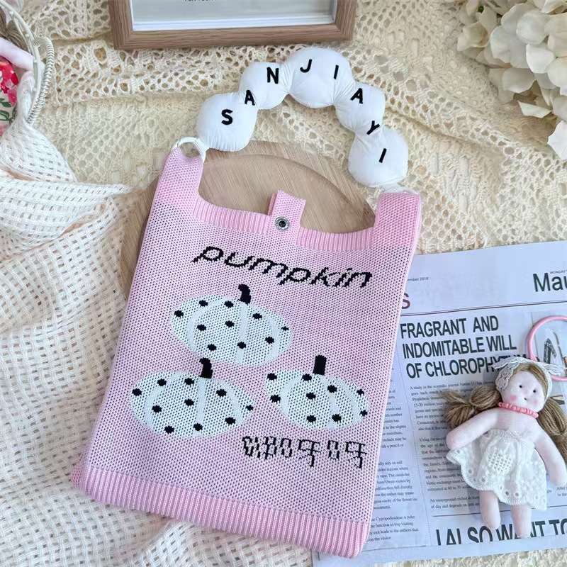 【핑크 호박】흰색 손잡이