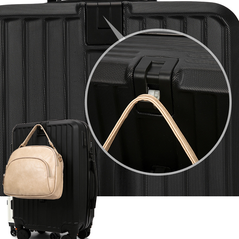 universal capacious suitcase on wheels