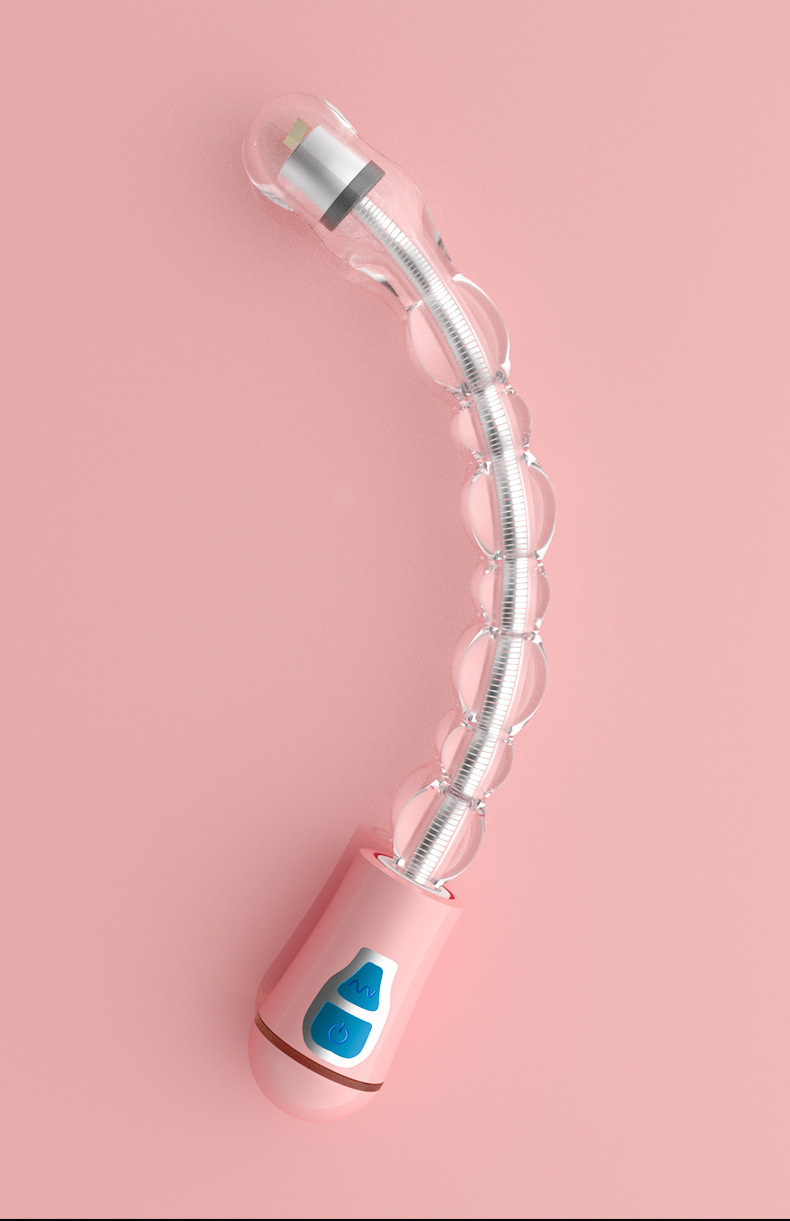 Pink TPE Anal Beads for Adults, Easy-Clean Transparent Design — detail image 23
