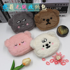 漫画ぬいぐるみの熊の小銭入れの雑物の収納袋のイヤホンの包みの口の赤い包みの刺繍の包みの動物のカードの包み