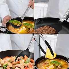 Cross-border silicone spatula and soup spoon set of 15 pieces non-stick pan silicone spatula household silicone kitchenware set wholesale