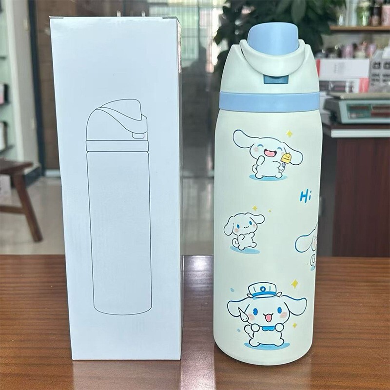 跨境卡通手提水果杯304不锈钢保温杯大容量双饮水杯户外运动水壶|undefined