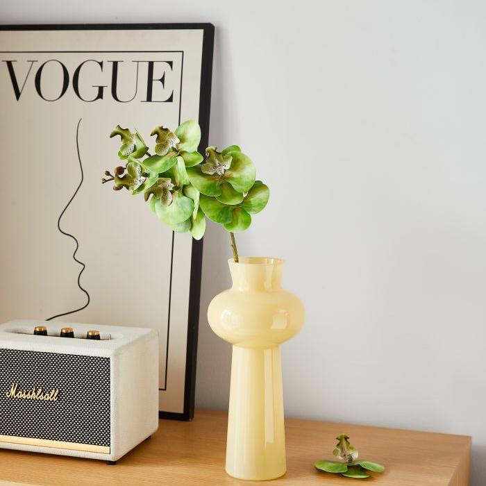 Impresión 3D de 7 cabezas de orquídeas mariposa flor de decoración de flores de alto nivel flor de nicho decoración floral decoración de sala de estar