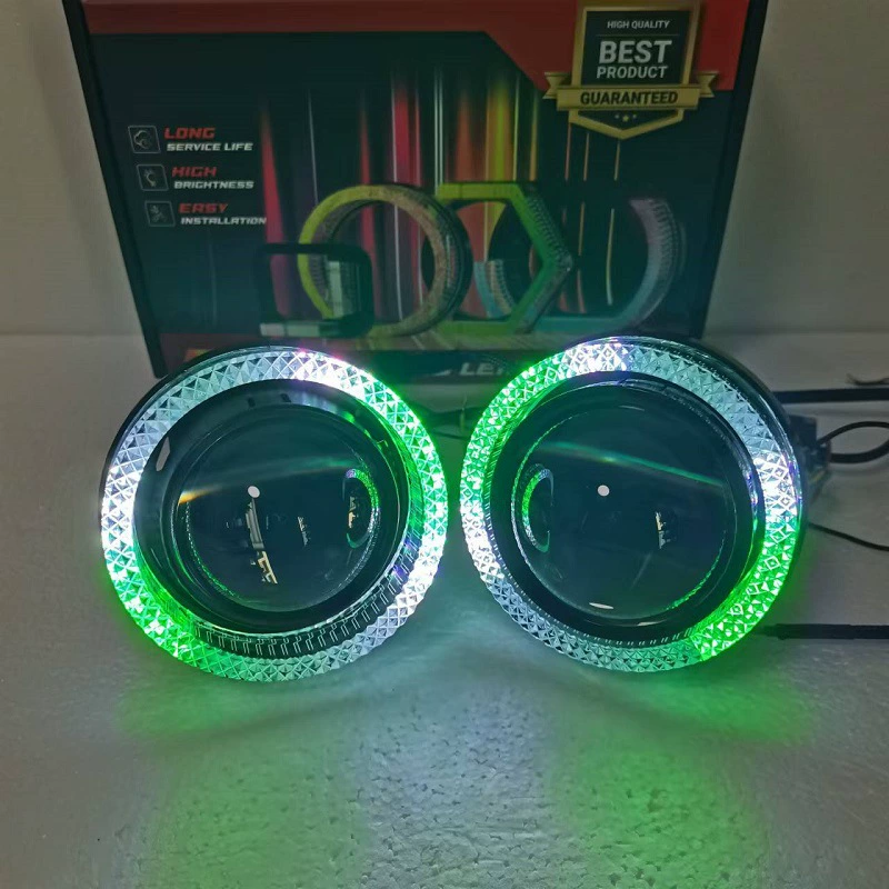 Полный круговой простой 5D ангел глаз интегрированный чехол для обновленной светодиодной линзы декоративный чехол для универсальной модели