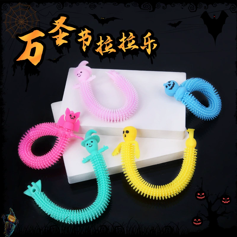 Трансграничные горячие продажи мягкий клей мультфильм вентиляции ручной ремень Хэллоуин единорог гусеница Лара Лара Лапша Ралли игрушка