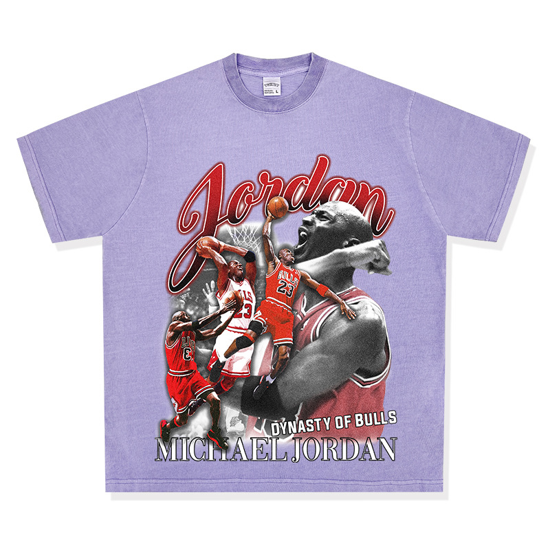 Lavado morado manga corta