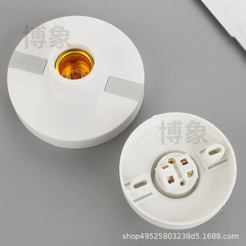 Слон 12 см, большой круглый пластиковый плоский, неотваливающий, светодиодный, e27 резьбовой, натяжной, ламповый патер