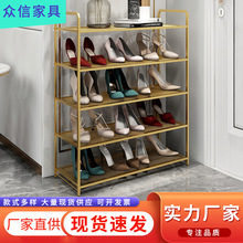 室內門口鞋架家用置物架金屬多層簡易鞋架鞋櫃收納架小型分層結實