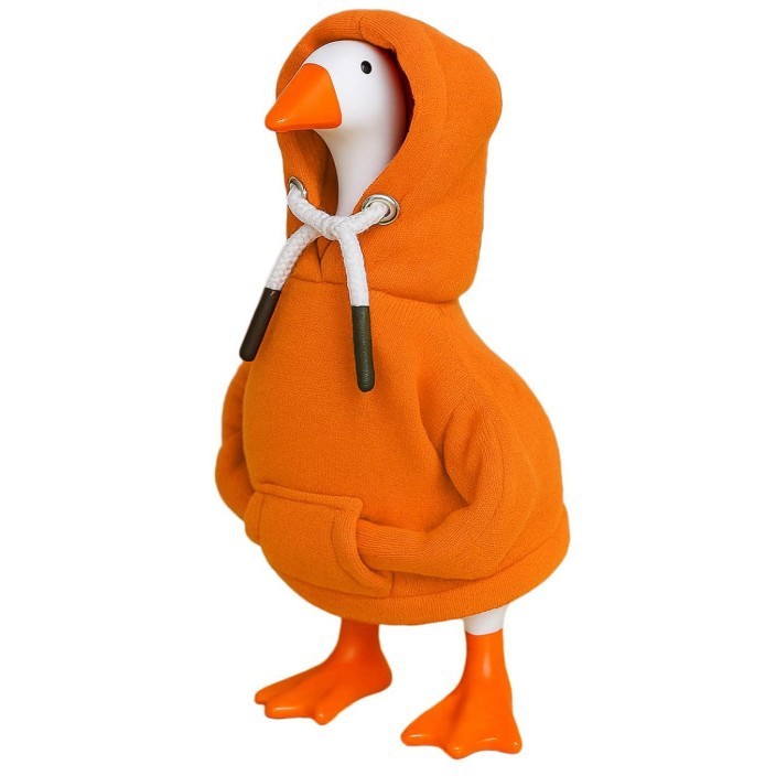 Goose Outfits Red Hoodies鹅装红色连帽衫 迷你门廊鹅服装|undefined