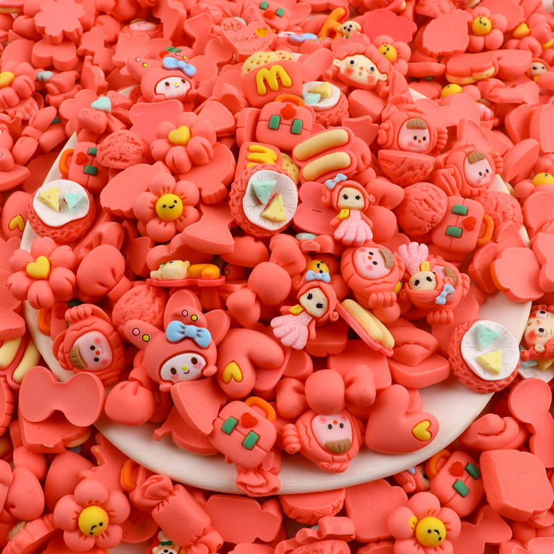 Accesorios de resina mixta suerte bolsa hecha a mano DIY teléfono móvil Shell parche comida y jugar accesorios de dibujos animados material de fábrica al por mayor