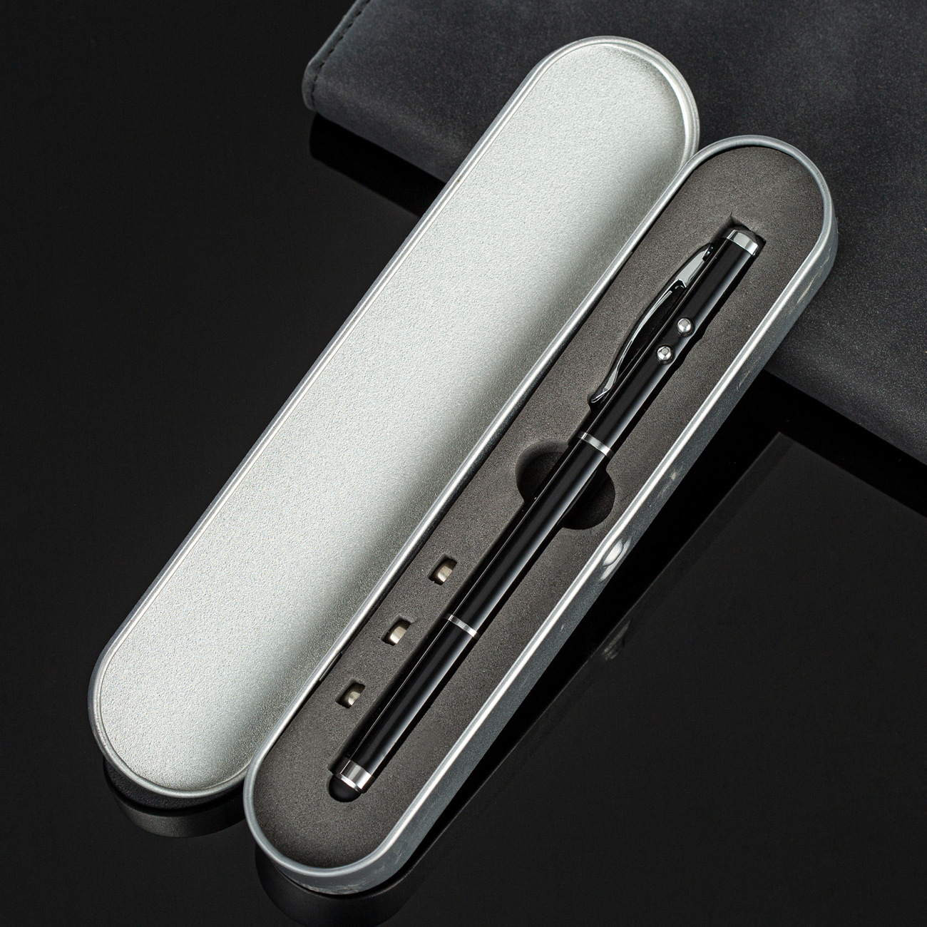Lápiz de bola de pantalla táctil de escritura a mano lápiz de pluma infrarroja pluma multifuncional lápiz de pluma de pluma LED metal lápiz al por mayor