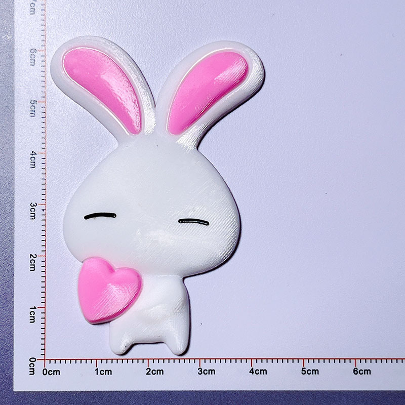 Juego de colores para niños tejido lindo invencible Perro Amor PVC pegamento flexible accesorios de joyería intestino grueso anillo de pelo caja de almacenamiento parche