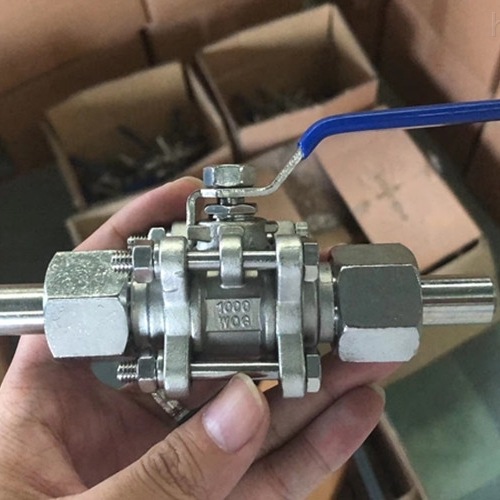 螺纹不锈钢球阀Q21F-16P 双外螺纹丝扣手动2PC阀门