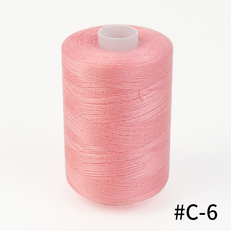 402 línea de coser 1000 yardas de alta velocidad poliéster línea arco iris combinación línea de coser casera línea de coser a mano línea delgada image 104