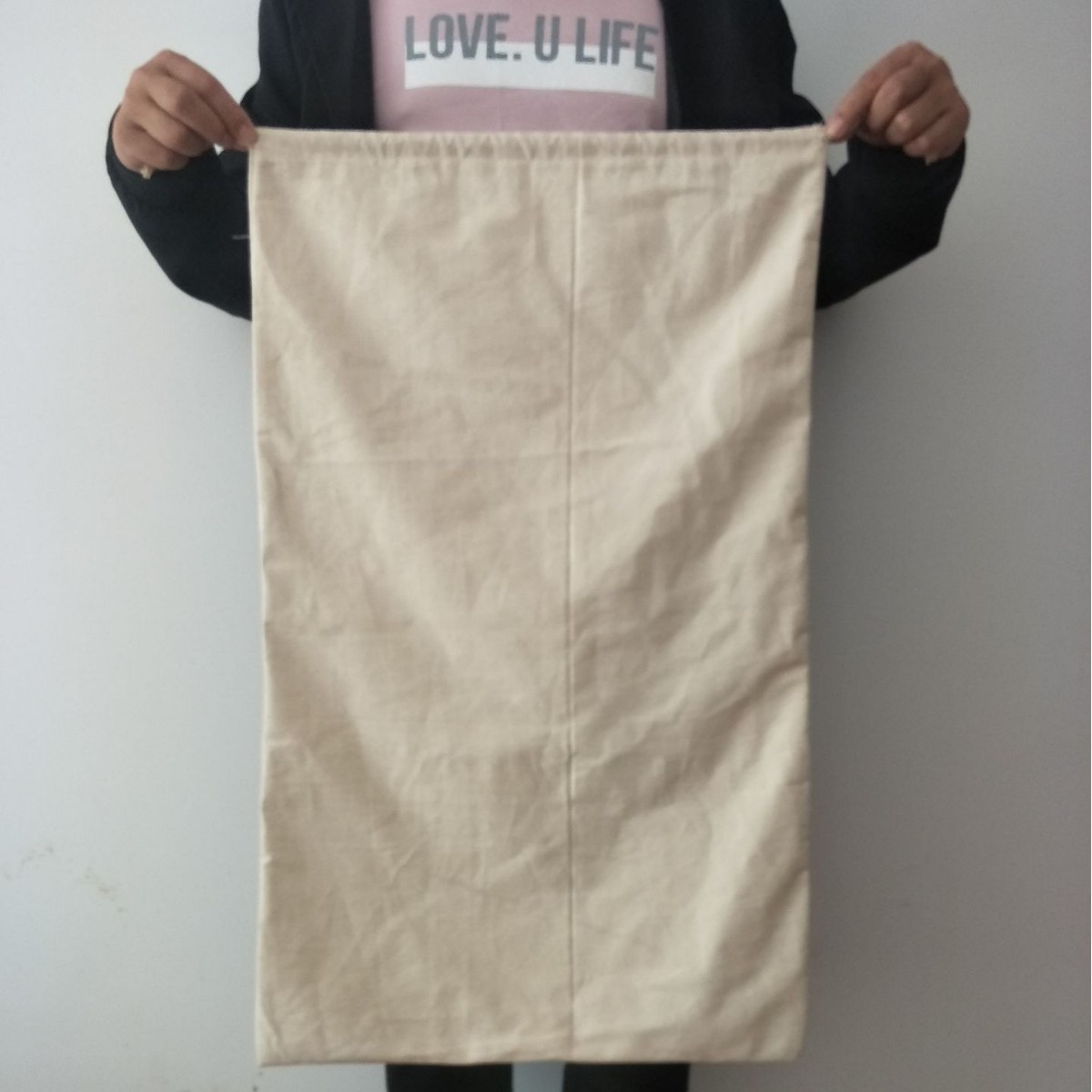 陈皮纯棉布袋茶叶收纳束口布袋防尘布罩中药材收纳棉布袋量大优惠