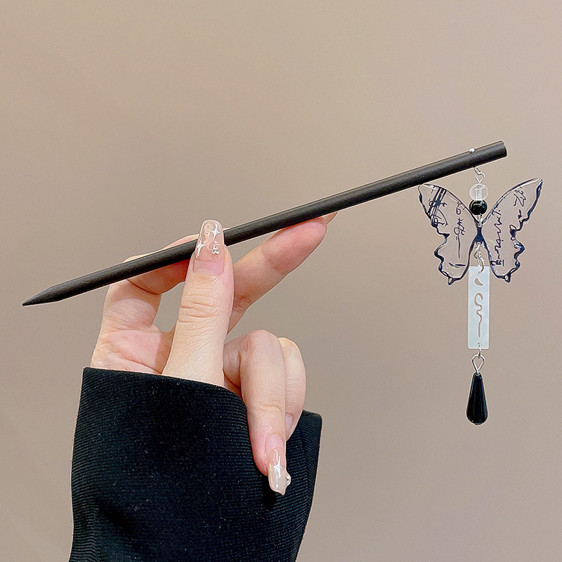 Orquídea de estilo antiguo broche de orquídea de franela nuevo estilo chino de primavera adornamiento de cabello temperamento disco broche de cabello simple broche nicho tocado