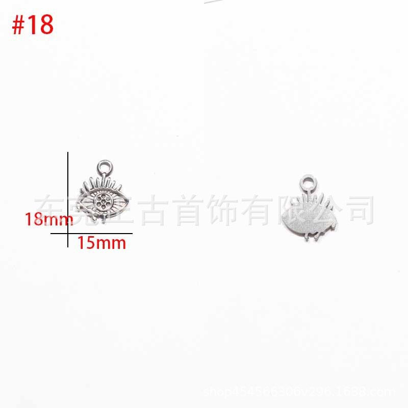 クロスボーダー悪魔の目ペンダントステンレス鋼 diy アクセサリーネックレスキーホルダーペンダントアイドリップオイルアクセサリーメーカー|undefined