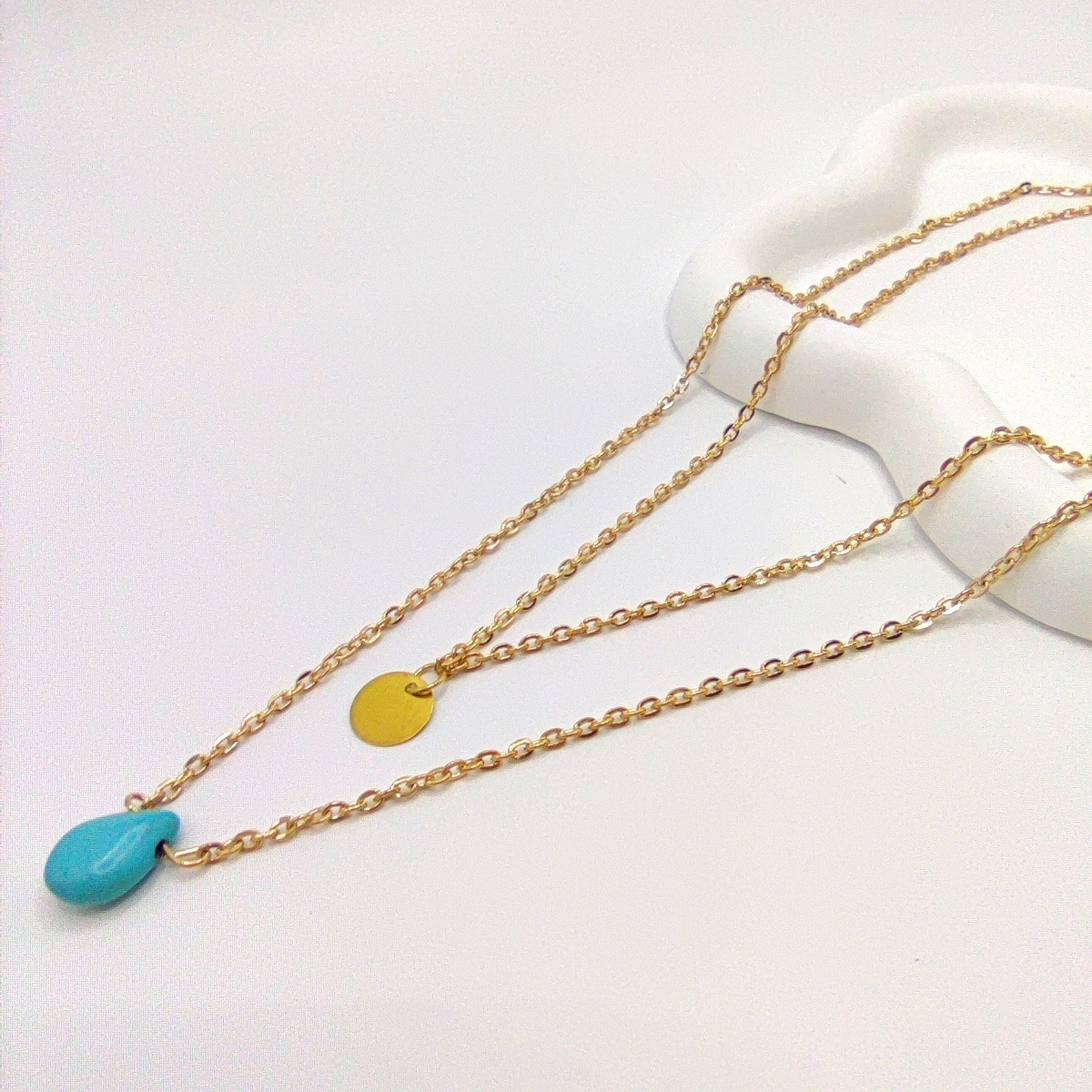 Retro ethnic pendant drop-shaped