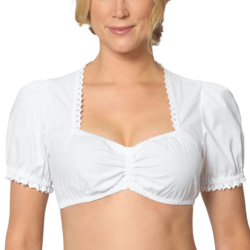 Oktoberfest Bavarian Oktoberfest Clothing Ding Dong Clothing Small White Shirt Women's Shirtdirndl