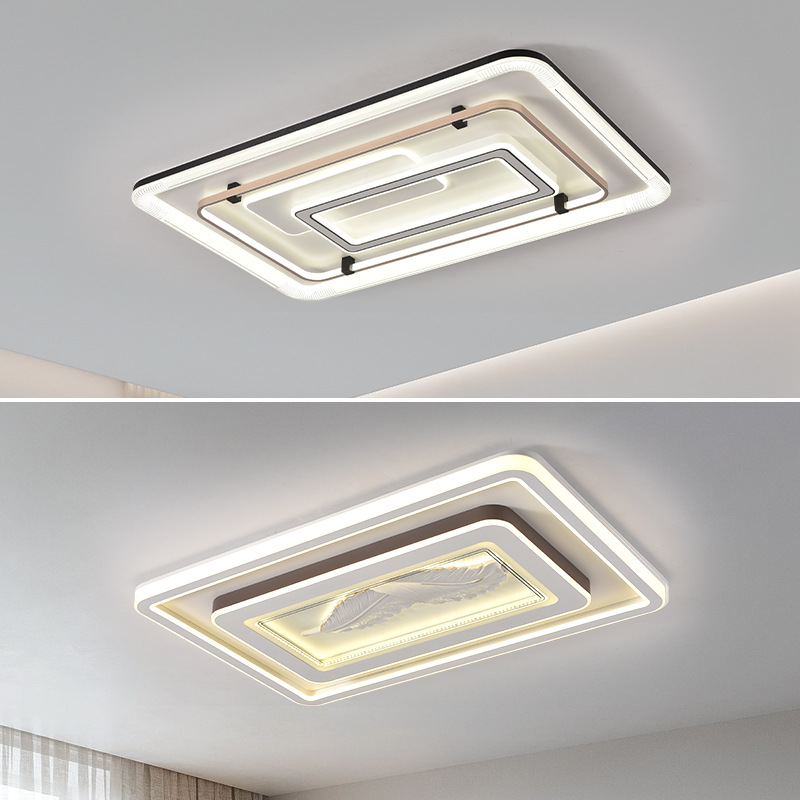 Living room lamp round headlight super bright rural 2023 new ceiling lamp bedroom lamp atmospheric household simple modern