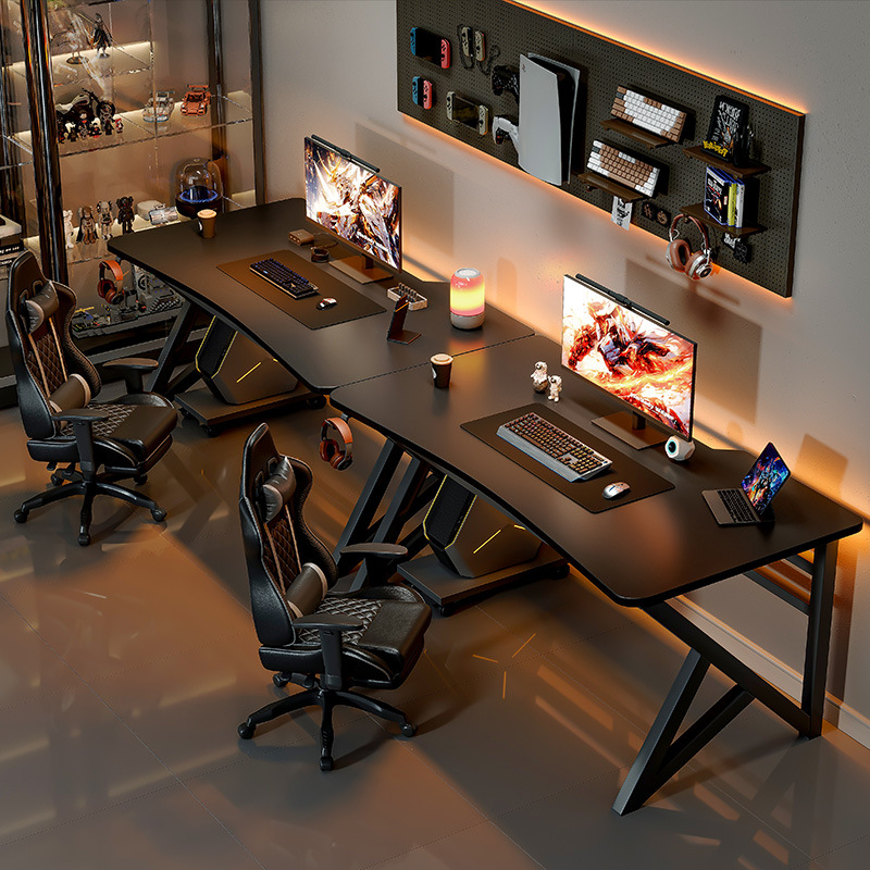 Escritorio de computadora para dos personas dormitorio escritorio de escritorio simple escritorio de escritorio de Internet café doble mesa de deportes electrónicos