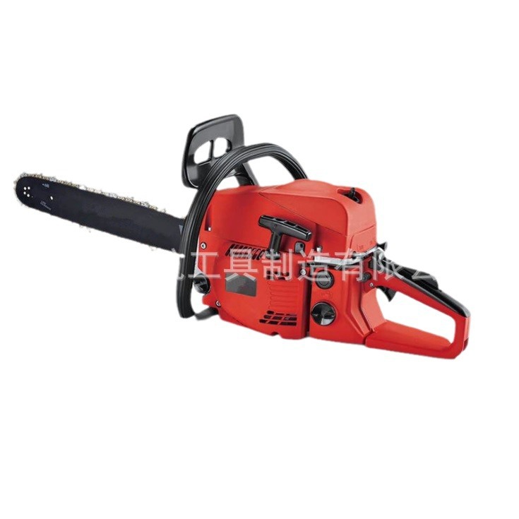 园林工具，6900链锯，红黑款58双扫气缸，大功率汽油伐木锯