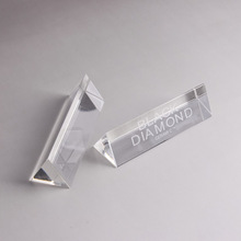 灝雅水晶光學實驗器材創意水晶三棱鏡三角條燈飾配件廠家批發