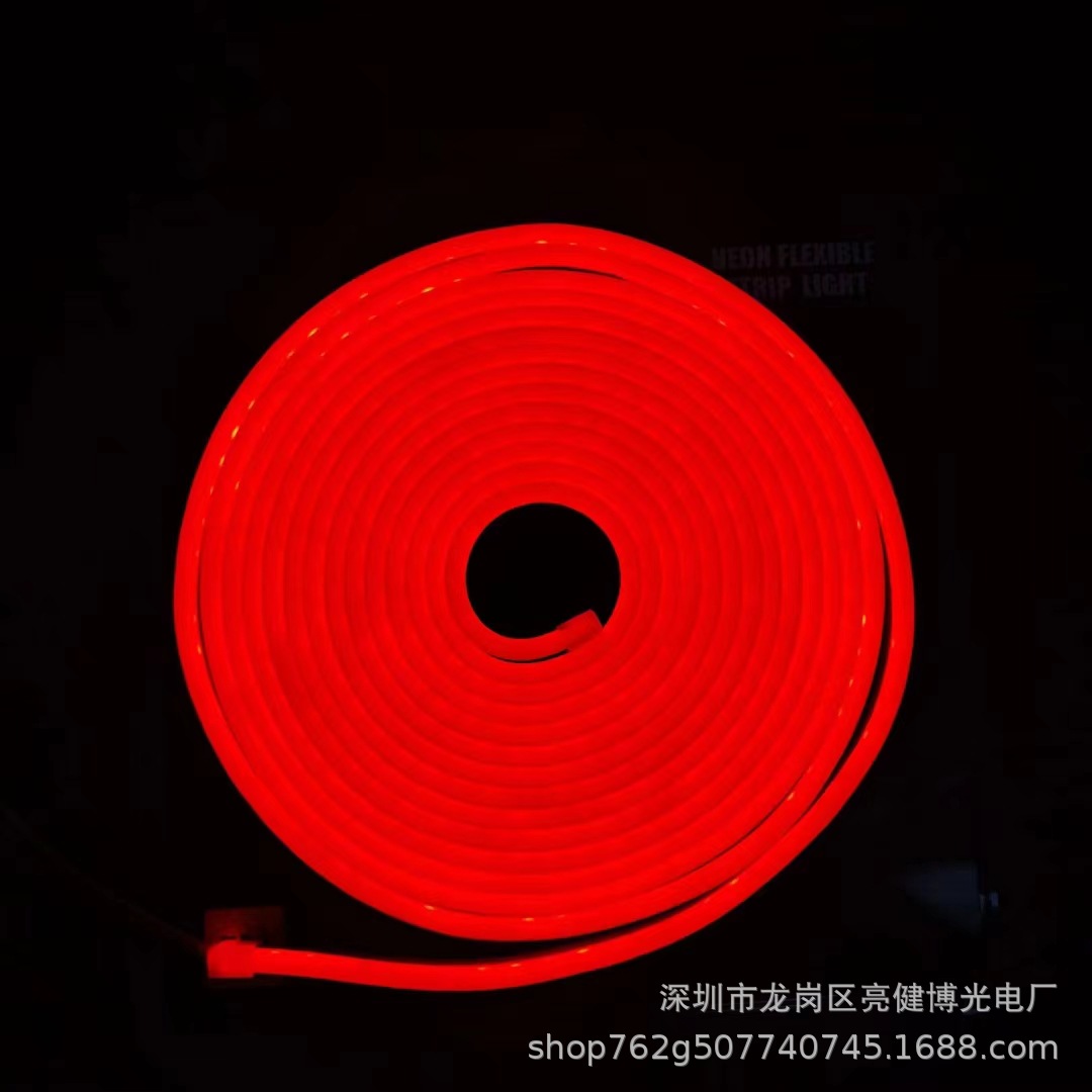 Juego de tiras de luces LED impermeables de silicona de bajo voltaje 12 V - Tira de luces de neón para iluminación decorativa empotrada en armarios