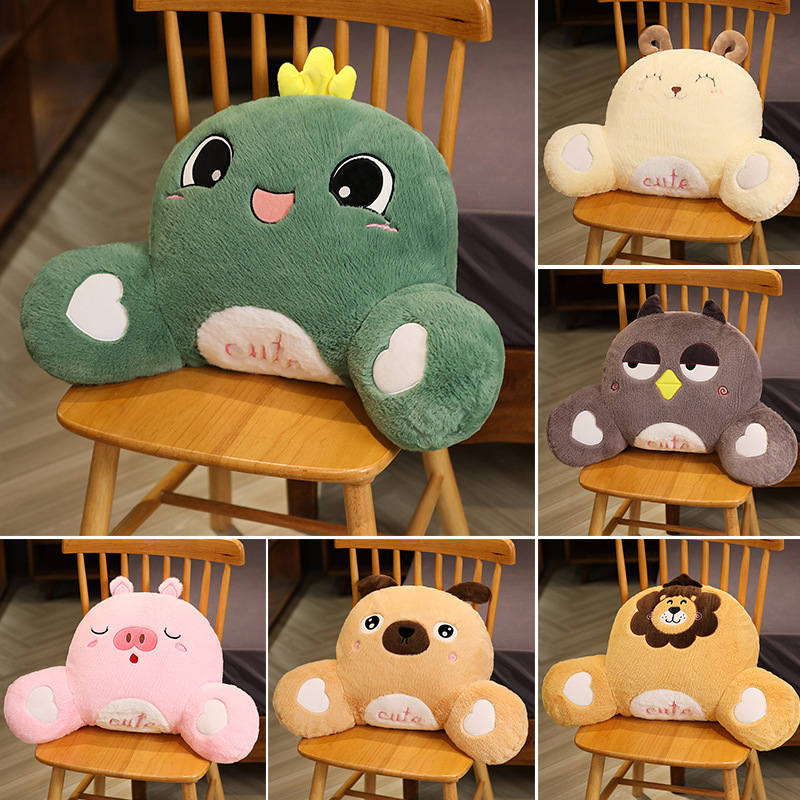 Almohada de cintura de dibujos animados Oficina cojín trasero silla cintura almohada lindo mujeres embarazadas cintura almohada asiento cintura soporte cojín