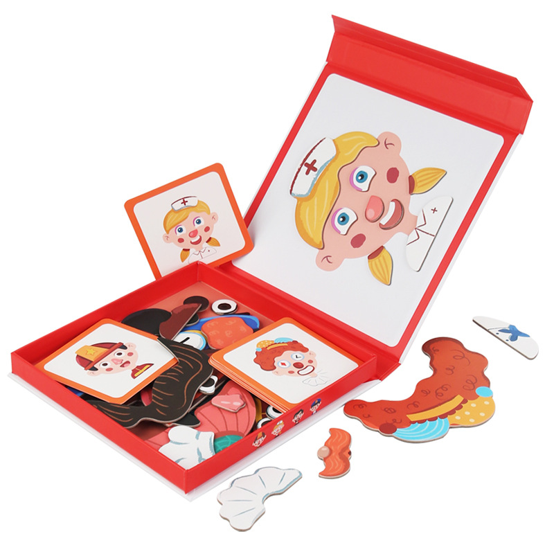 CE CPC rompecabezas magnético transfronterizo rompecabezas para niños pegatinas magnéticas jardín de infantes bebé niño niña juguetes al por mayor