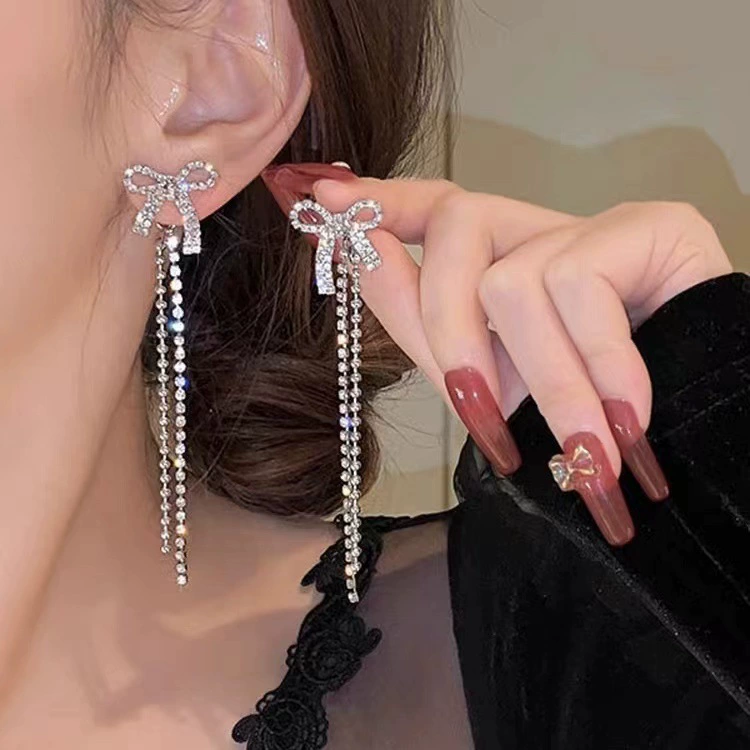 Earrings 925 silver, Korean simple elegant design, long dangling & stud options, lightweight