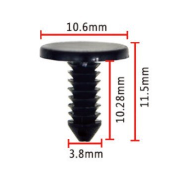 Puerta aplicable tira de sellado localizador material de nylon coche hebilla clip A175 OE:8731909 image 3