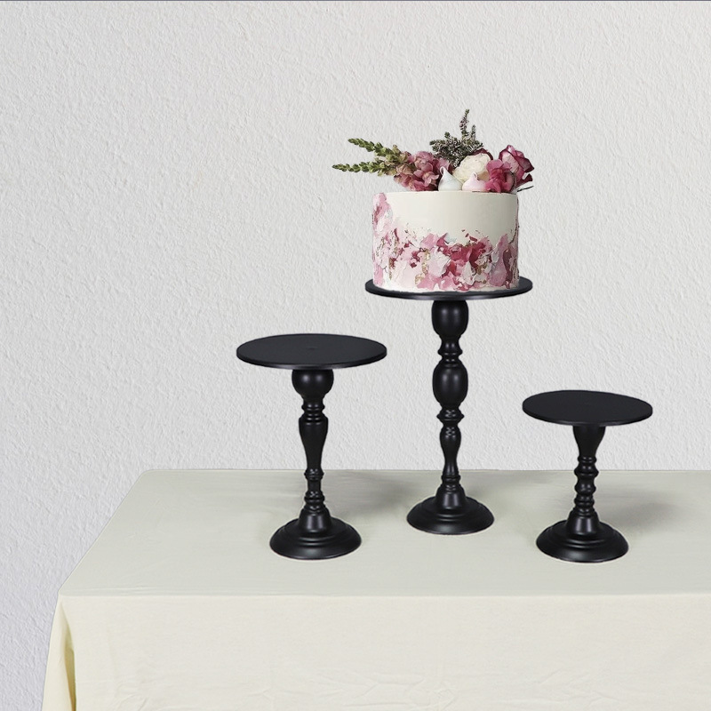 Mesa de postres de boda transfronteriza estante de pastel diseño de banquete bandeja de pastel de hierro forjado europea decoración de fiesta de cumpleaños