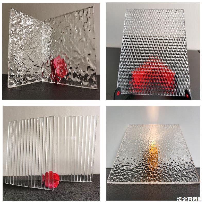 条纹亚克力板有机玻璃水波纹板条纹板云雾石头纹波浪炫彩超白